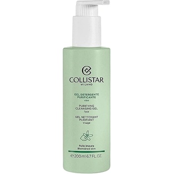 Collistar Purifying Cleansing Gel нежен почистващ гел за раздразнена кожа на лицето унисекс 200 мл