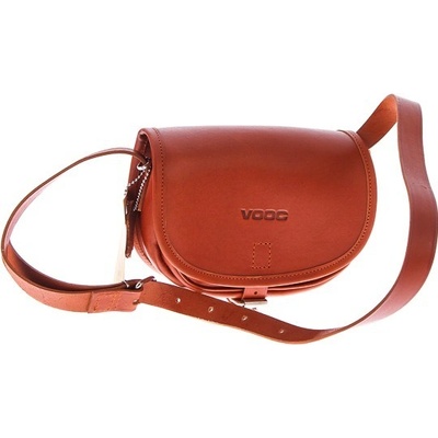 VOOC malá kožená crossbody kabelka 142 Koňak 142