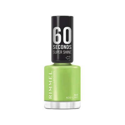 Rimmel 60 Seconds Super Shine lak na nechty odtieň 107 Acid Lime 8 ml