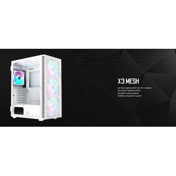 MONTECH X3 Mesh White (CAMTX3MESHWH)