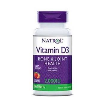Natrol Витамин Д3, Vitamin D3 2, 000 IU Fast Dissolve / 90 Tabs. , 2724
