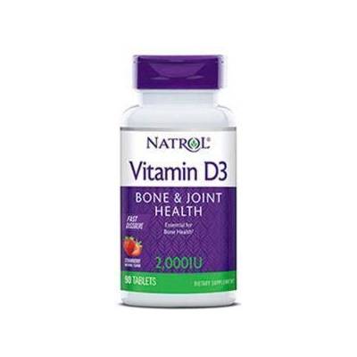 Natrol Витамин Д3, Vitamin D3 2, 000 IU Fast Dissolve / 90 Tabs. , 2724