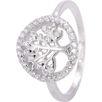 Silenti Jewelry Сребърен пръстен "Дървото на Живота" - 6 - 52мм (16.6мм диам. )