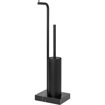 blomus Комплект черни стойка за тоалетна хартия и четка blomus от серия modo