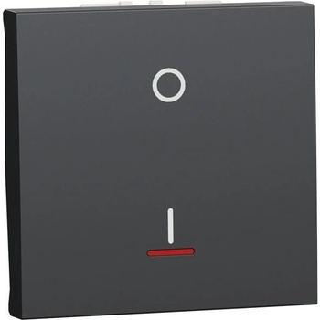 Schneider Electric SE Двуполюсен ключ 16А с индикатор 2 мод. цвят Антрацит Unica - NU326254S (NU326254S)