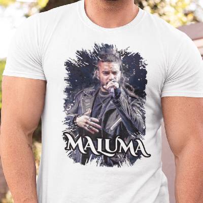 Tričko s potlačou Malum biela