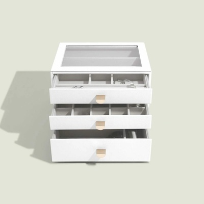 Stackers šperkovnice Pebble White Classic set 3v1