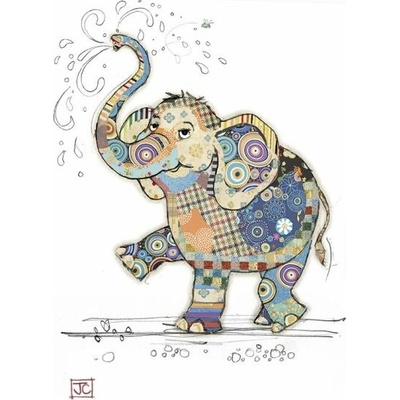 Přání do obálky Bug Art - Eddie Elephant