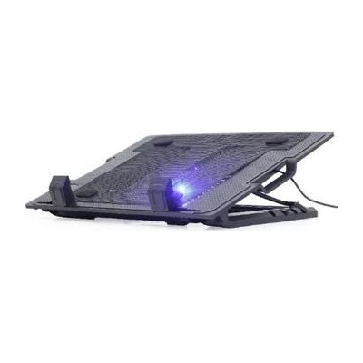 Notebook cooling stand with height adjustment, black (NBS-1F17T-01)