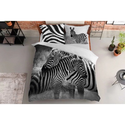 Detexpol obliečky Zebra Bavlna 200x220 70x80