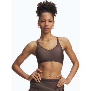 Under Armour Спортен сутиен Under Armour Crossback Low peppercorn/kona brown