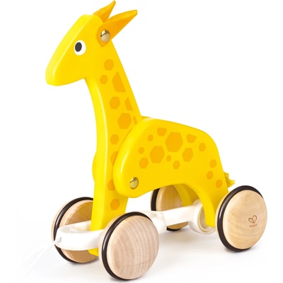 HaPe International Дървена играчка HaPe International - Жираф на колела (H0920)