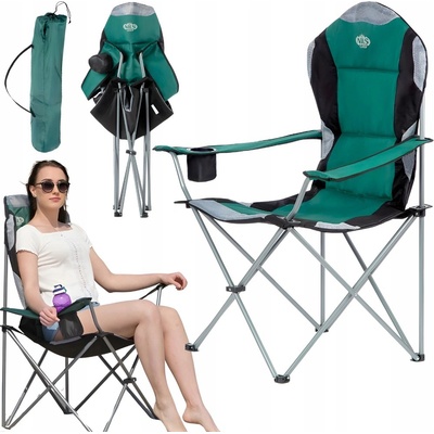 NILS CAMP skládací křeslo NC3080, zelené