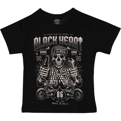 Black heart детска тениска black heart - drunk rider - ЧЕРНА - 12747
