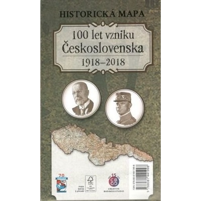 Historická mapa - 100 rokov vzniku Československa 1918-2018