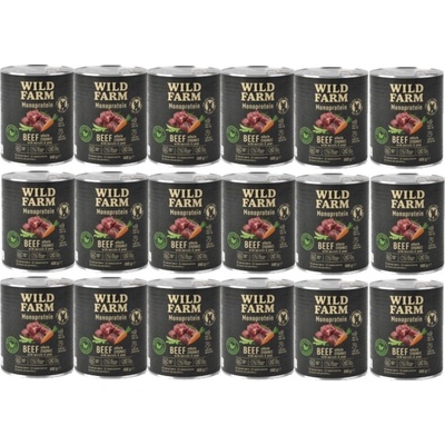 Wild Farm Monoprotein Beef 18 x 800 g