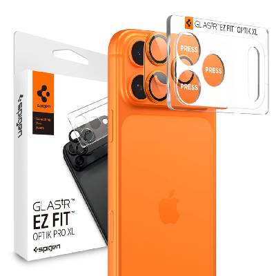 Oslona aparatu spigen optik pro xl glas. tr ez fit camera protector iphone 17 pro orange (8800283317770)