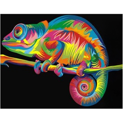Vikpap 30 x 20 cm Barevný chameleon – Zboží Mobilmania