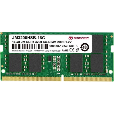 Transcend JetRAM DDR4 16GB 3200MHz CL22 (1x16GB) JM3200HSB-16G