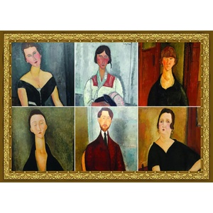 Grafika Art Puzzle - Puzzle Collage Modigliani - 500 piese