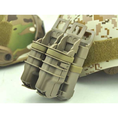 FMA Mole kombinované FastMag pro zásobník M4 5.56 a 2 pistolové zásobníky Písková