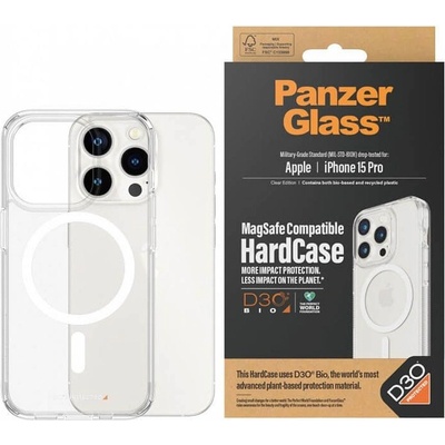 Panzer MagSafe Противоударен Калъф за iPhone 15 Pro Max, Panzer Hard Case, Прозрачен (5711724011832)
