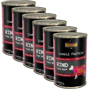 BELCANDO Single Protein - Говеждо, 6 x 400г