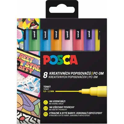 Uni Posca 3M 8 ks trblietavé