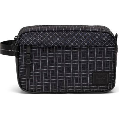 Herschel Chapter Travel Kit Grid black black