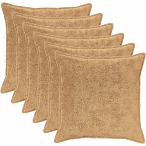 vidaXL Калъфка за възглавница 6 бр. HOUTEN Таупе 65 х 65 см (921214)