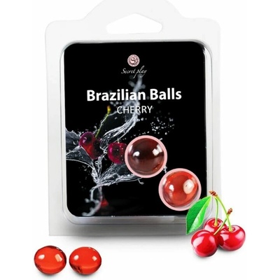 Secret Play Brazílske masážne guľôčky Cherry 2 ks