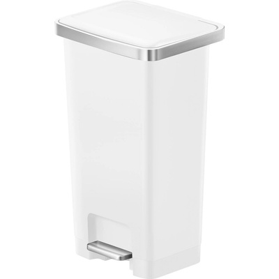 EKO-Europe Кош за отпадъци EKO HANA II с педал (45 л) - бял (EKO 638845 - White)