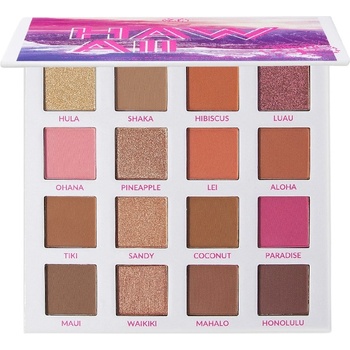 BH Cosmetics BH 16 Color Shadow Palette Hanging in Hawaii Сенки палитра 10gr