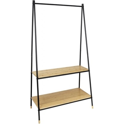 Wenko Loft stojan na oblečení černá/přírodní 90 cm 167 cm 42 cm