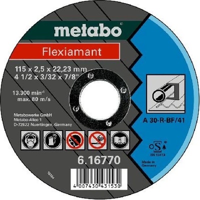 Metabo Řezný kotouč 115 x 2,5 x 22,23 mm 616770000