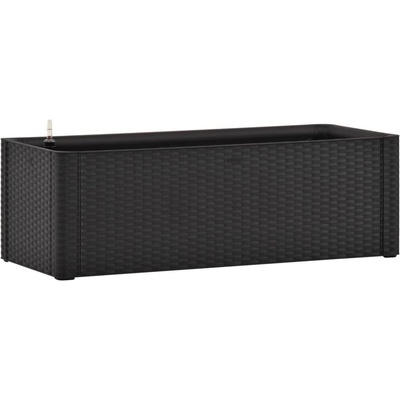 STEFANPLAST Samozavlažovací kvetináč NATURAL DELUXE 100x43x33cm antracit