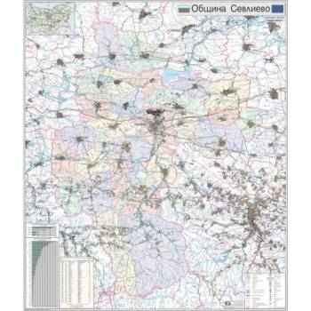 Mapmedia Карта на община Севлиево