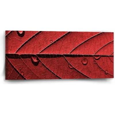 Sablio Obraz Červený list - 110x50 cm