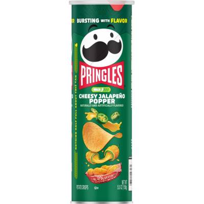 Pringles USA bramborové chipsy s příchutí sýru a papriček jalapeňo 158 g