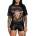 AFFLICTION дамска тениска affliction - ac midwest run - aw26353-bklv