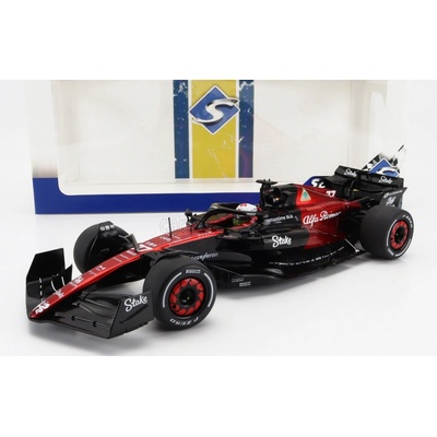 Solido Alfa romeo F1 C43 Team Stake N 77 Canada Gp 2023 Valtteri Bottas Černá Červená 1:18