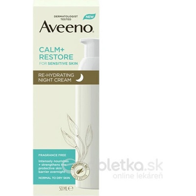 Aveeno Calm + Restore rehydratační noční krém 50 ml