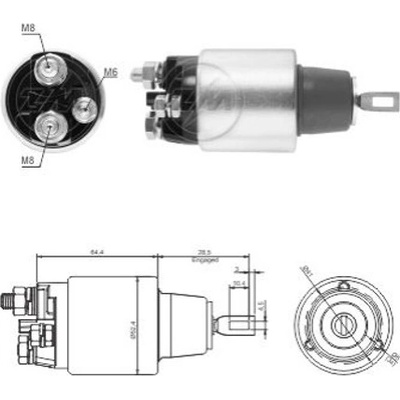 Spínač startéru Bosch 0001121422, 2339305122