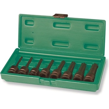 JONNESWAY S06A408S Sada nástrčných hlavíc Torx 1/2", 8ks, rázová -