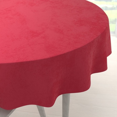 Biante Zamatový okrúhly obrus Velvet Premium SVP-049 Jahodovo červený Ø 50 cm