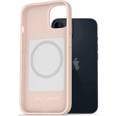 Pouzdro AlzaGuard Magsafe Silicone Case iPhone 14 Pro růžové