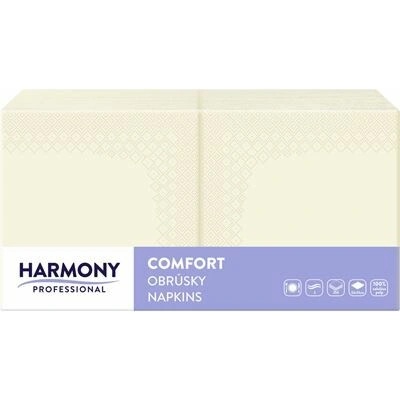 HARMONY Obrúsky 2V cream/krémové 33x33 cm 250 ks