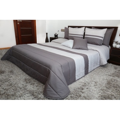 DomTextilu přehoz na postel v sivých farbách 6837-124716 240 x 260 cm