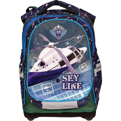 S-Cool Ученическа, анатомична раница s-cool sky line, 21 л, с твърдо дъно