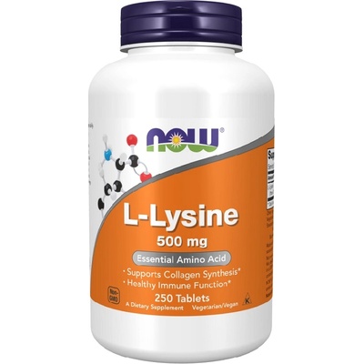 NOW NOW L-Lysine 500mg, 250 Tablets